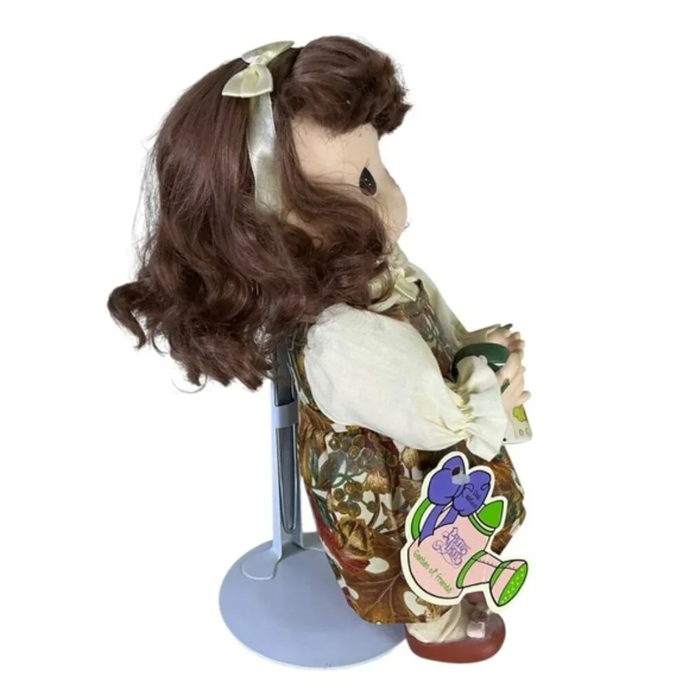 Vintage Collectible Doll with Stand Precious Moments 1434 Pumpkin October 1995